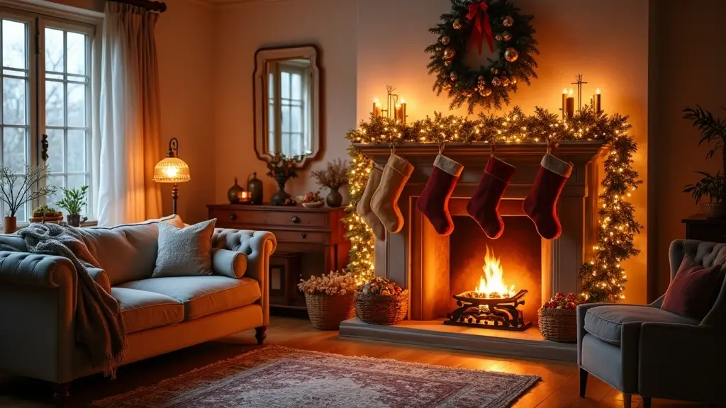 38 Festive Mantel Decorating Ideas to Complete Your Christmas Decor