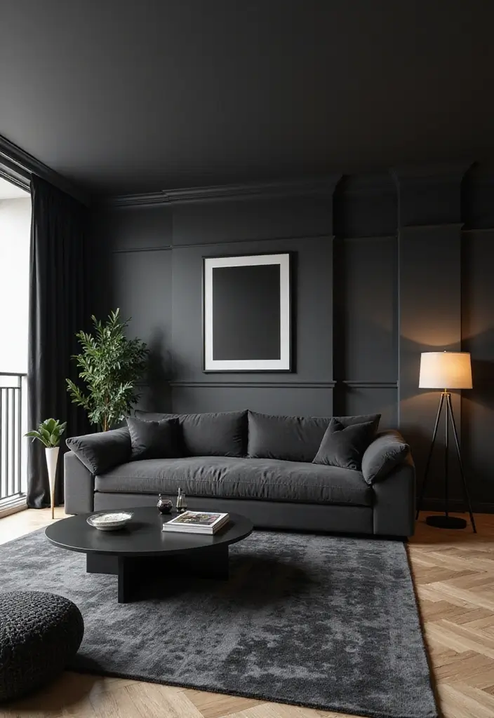 40 Trendy Apartment Decorating Ideas That Are Perfect for Modern Living - 20. Incorporate a Pop of Black