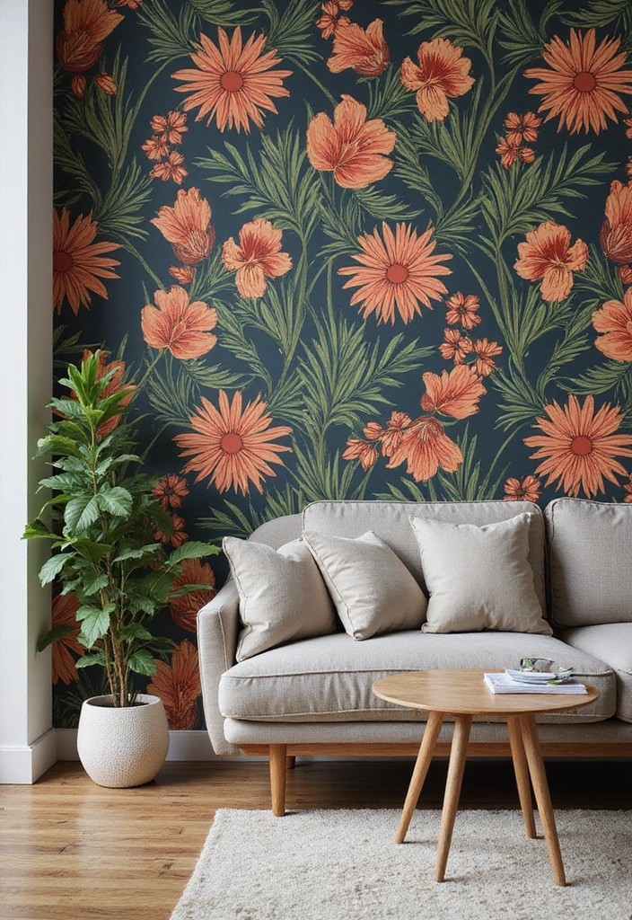 40 Trendy Apartment Decorating Ideas That Are Perfect for Modern Living - 38. Experiment with Bold Wallpaper
