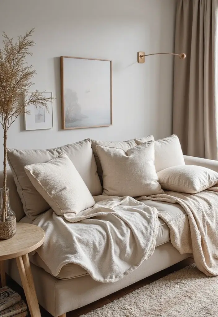 40 Trendy Apartment Decorating Ideas That Are Perfect for Modern Living - 39. Use Softening Fabrics