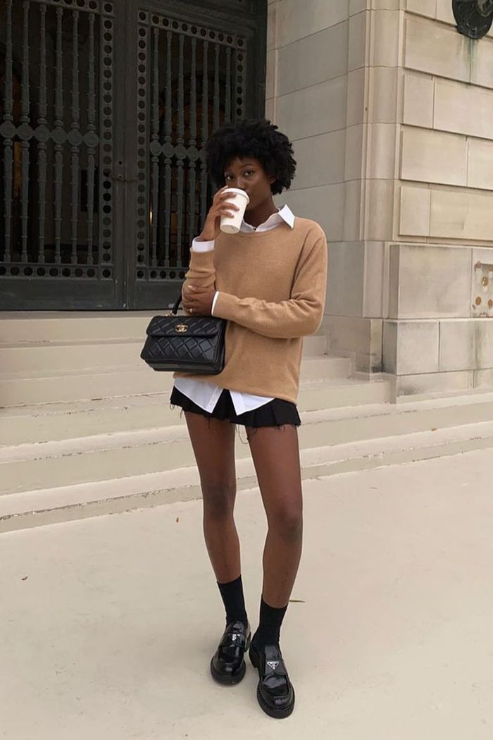 20 Loafer Outfits That Are Perfect for Autumn (You Won't Believe How Chic #12 Looks!) - Autumnal Layers: Turtleneck and Cardigan 1