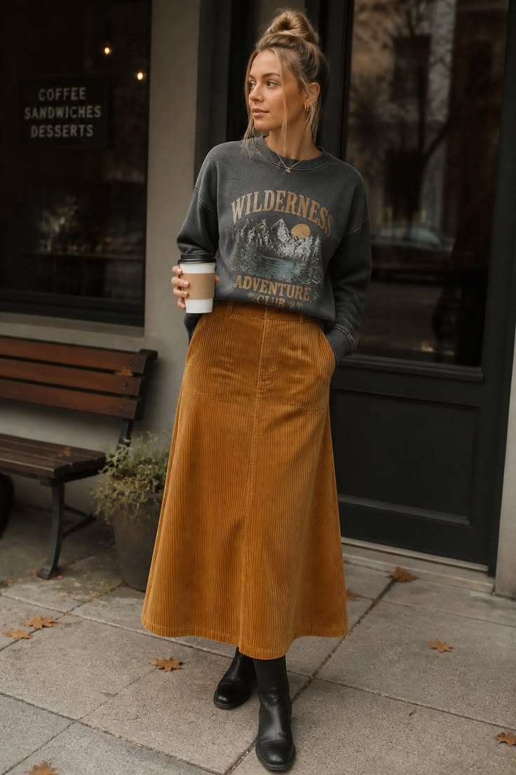 20 Must-Have Fall Skirts That Will Make You the Trendsetter (Don’t Miss #8!) - 16. Velvet Wrap Skirt 1