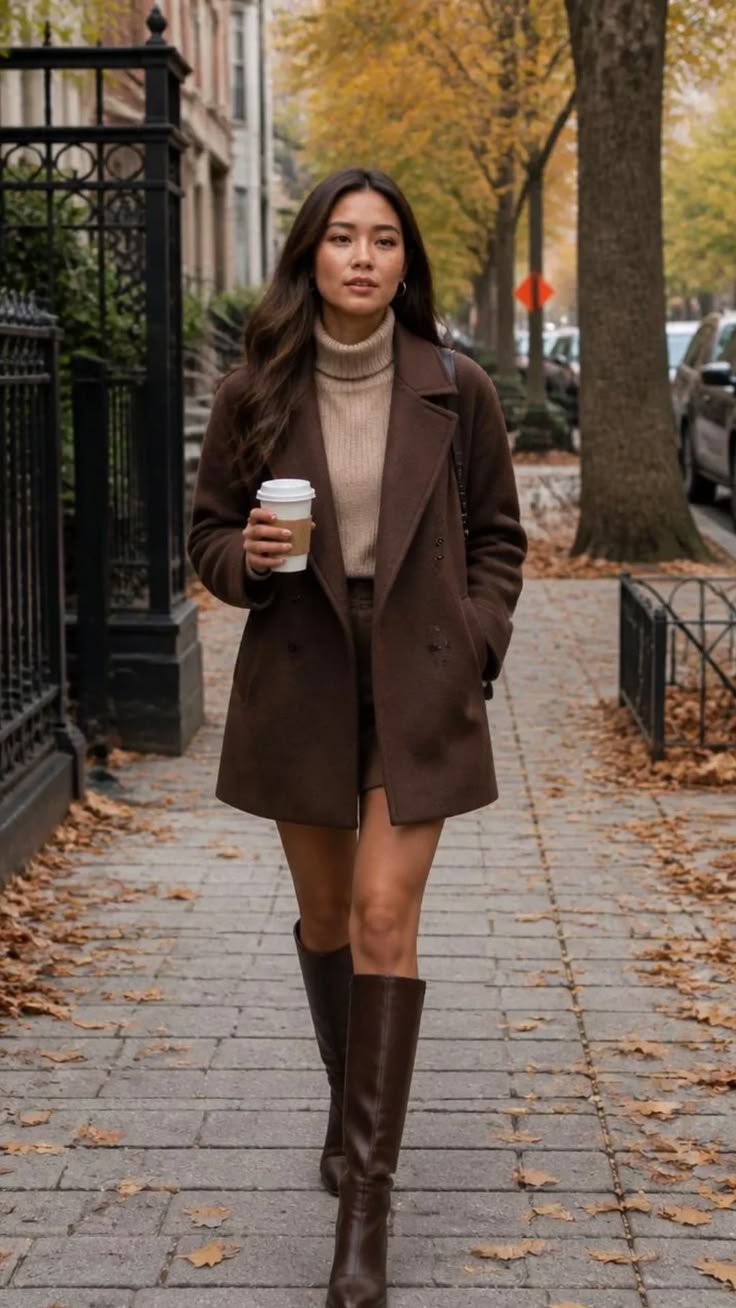 20 Stunning Fall Outfits with Boots (Layering Tips Included!) - Belted Layers for Structure 1