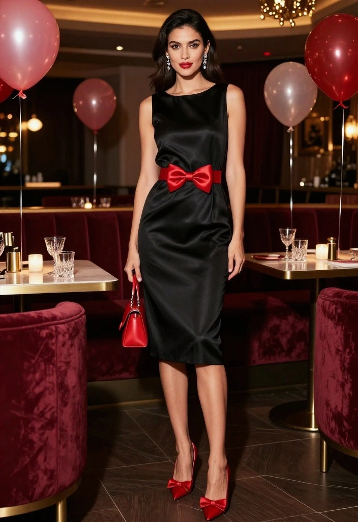 20 Bow-Detail Party Outfits That'll Make Every Festive Look Feel Extra Flirty - 21. Bow-Detail Accessories for a Simple Party Look 1