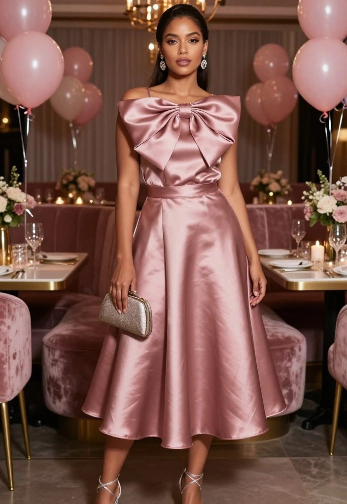 20 Bow-Detail Party Outfits That'll Make Every Festive Look Feel Extra Flirty - 22. The Soft Pink Bow Party Set 1