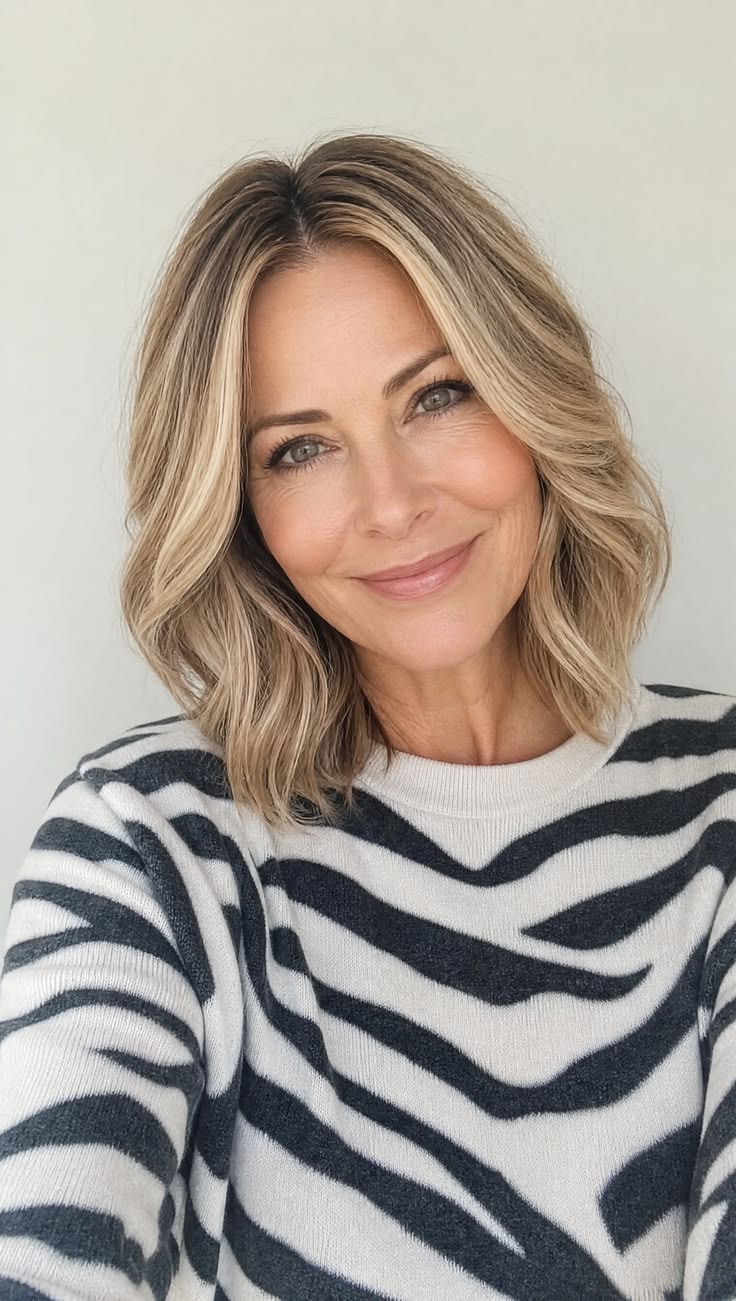 20 Face-Framing Blonde Highlight Ideas for Women Over 55 That Beautifully Enhance Your Features - A Bright Frame, Made for You 1